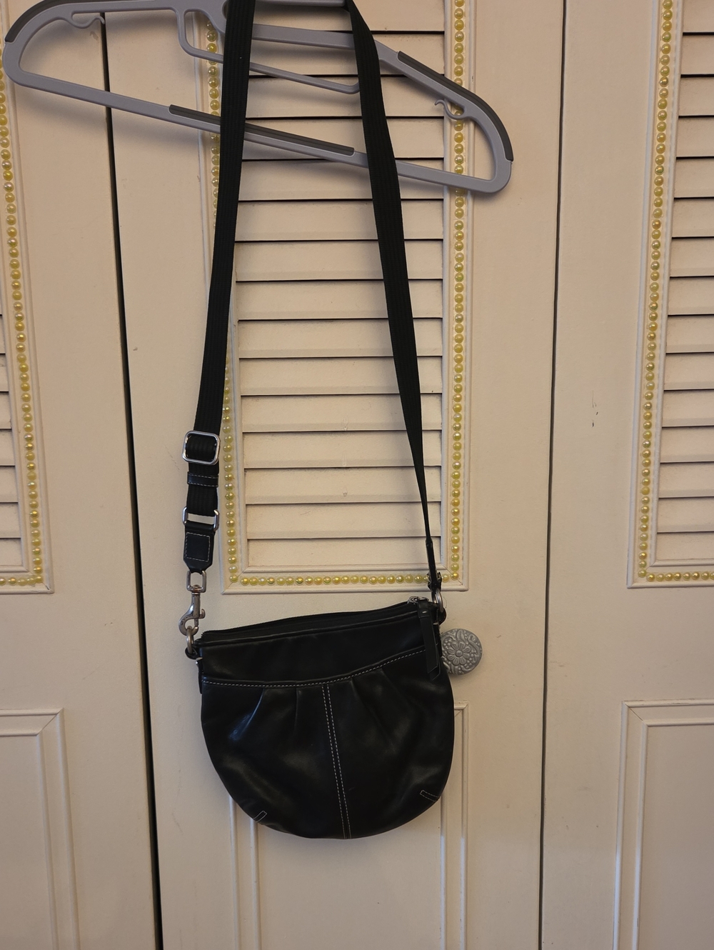 Y2k Vintage Coach Soho Leather Crossbody Shoulder Bag with Adjustable Strap
